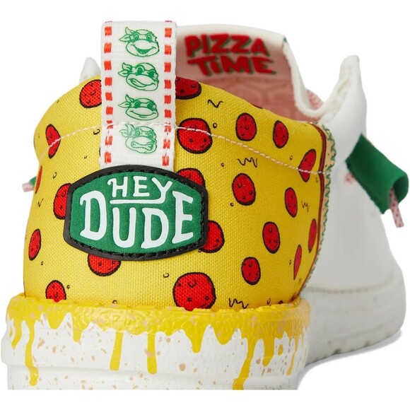 Hey Dude Wally Funk Teenage Mutant Ninja Turtles Pizza Shoes Sz 10M (43616-119) main image 7